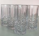 Jogo Conjunto 6 Copos Altos Vidro Drink Suco 360ml Wolff