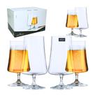 Jogo Conjunto Com 6 Taças de Cristal Bohemia Xtra Para Cerveja 380ml Altura 18,7cm