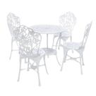 Jogo Conjunto de Mesa Hera com Cadeiras sem Braços Aluminio Fundido para Jardim Jogo Conjunto de Mesa Hera com Cadeiras sem Braços Aluminio Fundido para Jardim