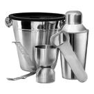 Jogo Conjunto Para Bar Bartender Coqueteleira Inox 5 Peças