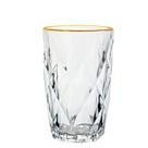 Jogo Copo Alto Diamond Fio Ouro 390ml 6un Lyor