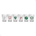 Jogo Copo Americano 6 Peças Time Palmeiras 190Ml - Allmix Jogo Copo Americano 6 Peças Time Palmeiras 190Ml - Allmix