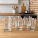 Jogo Copos de Vidro 240ml Bormioli Rocco Cube Design Italiano