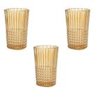 Jogo Copos de Vidro Âmbar 3un 400ml Brescia Premium Wincy Jogo Copos de Vidro Âmbar 3un 400ml Brescia Premium Wincy