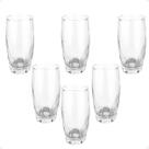 Jogo copos vidro altos resistente 6 pecas 365ml transparente