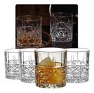 Jogo Copos Vidro Baixo P/ Whisky Drinks 6 Peças 340ml Luxo Mimo Style Bred Lijita Koper Copo licor Copo dose bebidas destilados