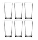Jogo copos vidro cristal viena 6 peças 245ml