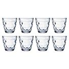 Jogo Copos Vidro Redondo Bangkok 8 Peças Transparente 250ML
