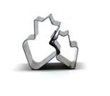 Jogo cortador cenoura modelo 5 - 2pc 3,6cmx2,1cm (inox) caparroz