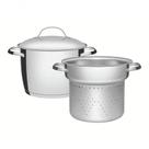 Jogo Cozi-pasta Tramontina Allegra Em Aço Inox 2 Peças
