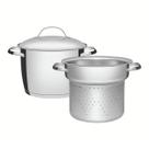 Jogo CoziPasta com Fundo Triplo 2 Peça, Tramontina, 65650060, Inox