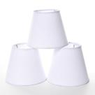 Jogo Cúpulas Para Lustre Branco Quarto Bebê Infantil Menina Menino (3 Unid.)