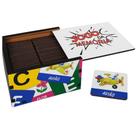 Jogo da Memória Alfabetização 52 Pçs MDF Alfabeto e Figuras Brinquedo Didático Pedagógico