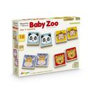 Jogo da Memória Baby Zoo em Blocos de Madeira 18 Peças