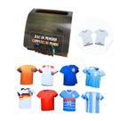 Jogo da Memória Camisas Futebol Campeões 9 pares com caixa de MDF Jogo da Memória Camisas Futebol Campeões 9 pares com caixa de MDF