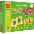 Jogo da Memória em Madeira Dinossauros 24 Peças