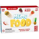 Jogo da Memória em Madeira, Memo Food, Coluna, 40 Peças, Multicor
