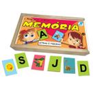 Jogo da memória letras e figuras em madeira - simque - 697 Jogo da memória letras e figuras em madeira - simque - 697
