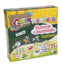 Jogo da Memória Numerais e Quantidades 40 peças MDF Brinquedo Pedagógico Carlu