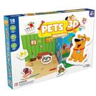 Jogo da Memória Pets 3D 18 Peças - Pais e Filhos 792405