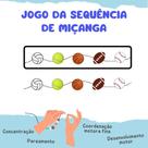 Jogo Da Sequência De Miçangas Pedagógico Parear Coordenação