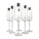 Jogo de 06 Taças Flute 220ml Champanhe Cristal Bohemia Ardea