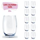 Jogo de 10 Copo De Vidro Transparente Amber Pasabahçe 450ml