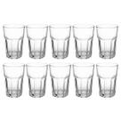 Jogo de 10 Copos de vidros Transparentes p/ Vitamina - 350ml