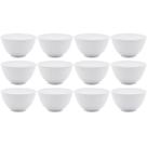 Jogo de 12 Cumbucas de Melamina Branca Bowls para Restaurantes Padarias Basic Lyor
