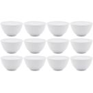 Jogo de 12 Cumbucas de Melamina Branca Bowls para Restaurantes Padarias Basic Lyor