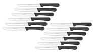 Jogo de 12 Facas para Bife Cuisinox em Aço Inoxidável 22 cm
