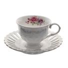 Jogo de 12 peça Café Mon Cheri em porcelana chinesa new bone 80ml -L Hermitage