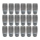 Jogo de 18 Copo Florence Vidro Cinza 370ML Bebidas Drinks