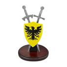 Jogo de 2 Abridores de Cartas com Suporte e Escudo