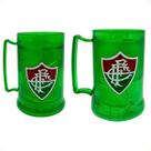 Jogo de 2 Caneca de Gel do Fluminense de 300ml e 400ml Verde Oficial