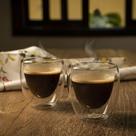 Jogo de 2 copos Coffee Time em vidro borossilicato com parede dupla 90ml Dynasty Jogo de 2 copos Coffee Time em vidro borossilicato com parede dupla 90ml Dynasty