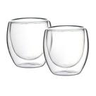 Jogo de 2 Copos Parede Dupla em Vidro Borossilicato 90ml - Full Fit