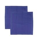 Jogo de 2 guardanapos Cotton em tecido cor azul -L Hermitage