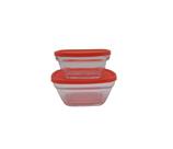 Jogo de 2 potes porta mantimentos Foodlock em vidro Dynasty Jogo de 2 potes porta mantimentos Foodlock em vidro Dynasty