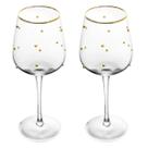Jogo de 2 Taças 400ml Cristal Detalhes Dourado Espressione Jogo de 2 Taças 400ml Cristal Detalhes Dourado Espressione