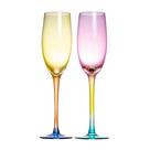 Jogo de 2 tacas Champanhe Burano em vidro 200ml mel -Fracalanza Jogo de 2 tacas Champanhe Burano em vidro 200ml mel -Fracalanza