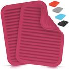 Jogo de 2 Trivets de Silicone Zulay Kitchen - Resistentes ao Calor (Rosa Vermelho)