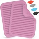 Jogo de 2 Trivets de Silicone Zulay Kitchen - Resistentes ao Calor (Rosa)