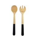 JOGO DE 2 UTENSILIOS PARA SALADA 31CM - OIKOS - cor Preto