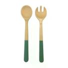 Jogo de 2 utensilios para salada 31cm verde salvia - oikos