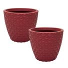 jogo de 2 vasos cone diamante 40x50 em Polietileno para plantas grandes coqueiros frutíferas tratamento UV