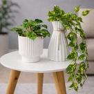 Jogo de 2 Vasos Decoração Buque Floral Artificial E Joboia Pendente enfeite casa sala escritórios vaso para centro de mesa estante Jogo de 2 Vasos Decoração Buque Floral Artificial E Joboia Pendente enfeite casa sala escritórios vaso para centro de mesa estante