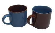 Jogo de 2 xícaras de café em cerâmica, 90 ml da FullFit