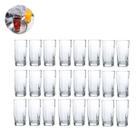 Jogo de 24 Copos de Vidro Quadrado Bali 320ML Refresco Drinks