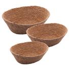 Jogo de 3 Cestas ovais de fibra natural Wolff Casa - 29482